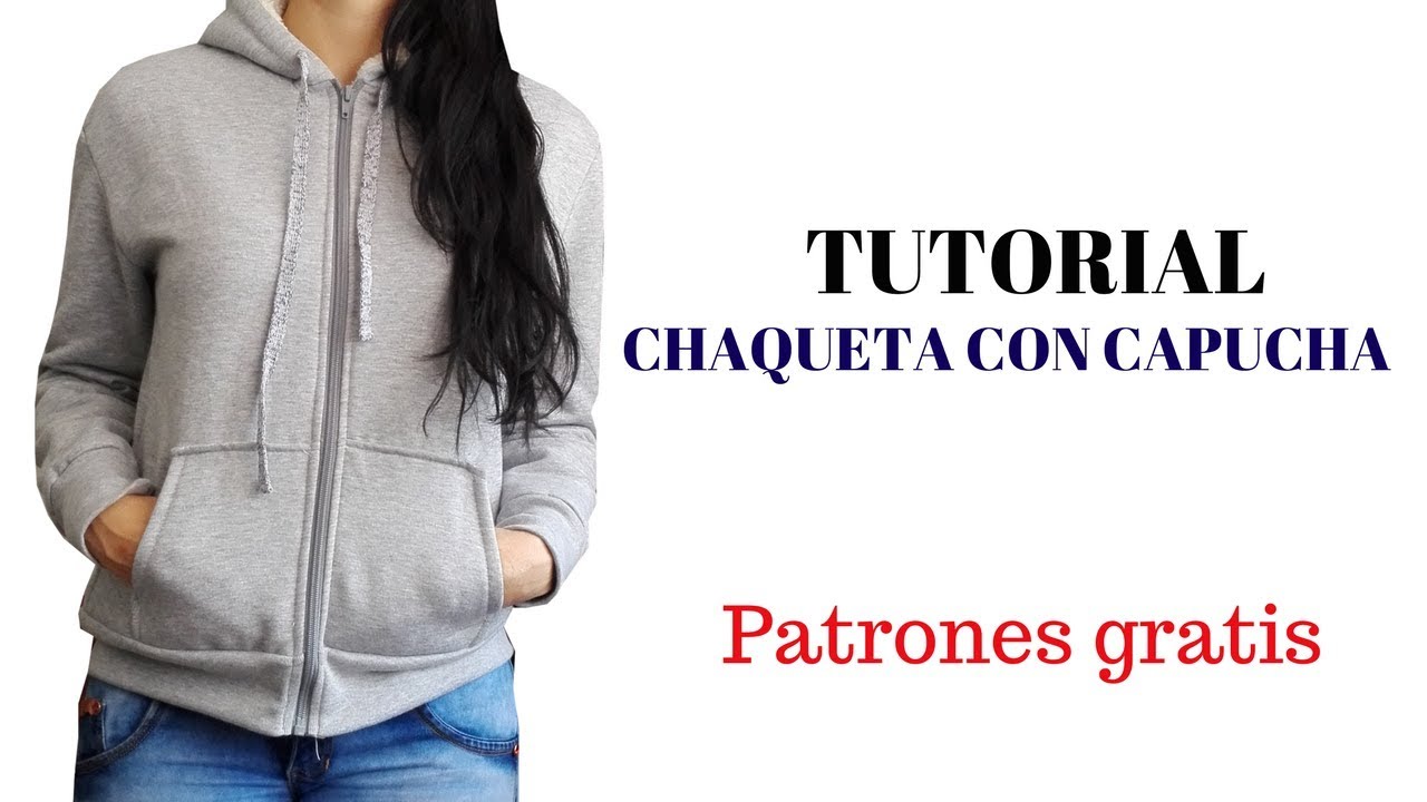 DIY Como hacer una chaqueta con capucha para mujer