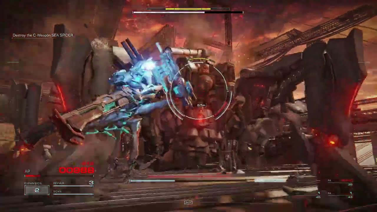 Armored Core 6 ~ Ocean Crossing S rank in under 4 minutes