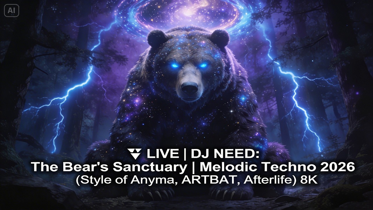 🔴 LIVE | DJ NEED: The Bear's Sanctuary | Melodic Techno 2026 (Style of Anyma, ARTBAT, Afterlife) 8K