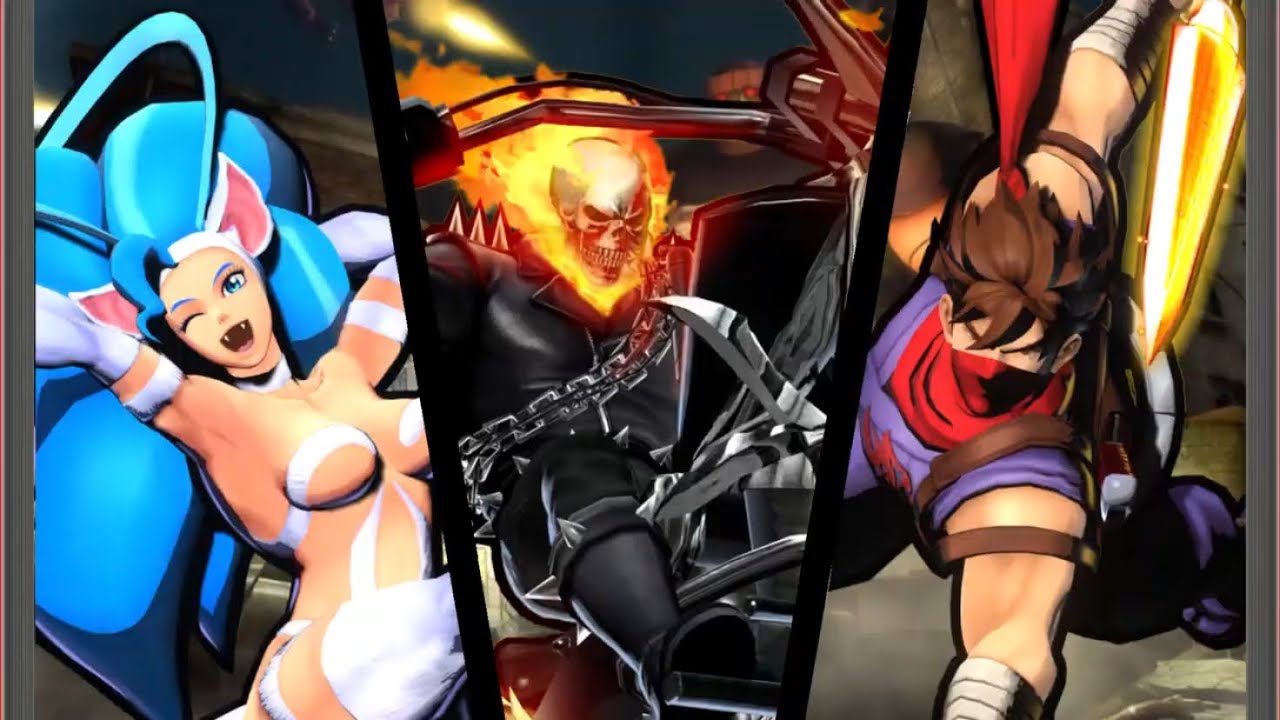 Requested ULTIMATE MARVEL VS. CAPCOM 3 Ghost Rider/Felicia/Strider Hiryu Arcade Gameplay