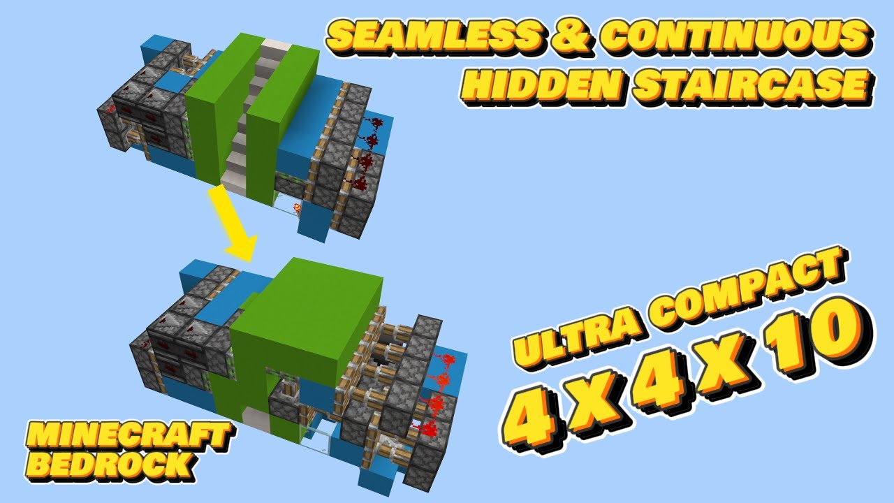 Smallest Seamless Hidden Staircase (continuous) (bedrock)