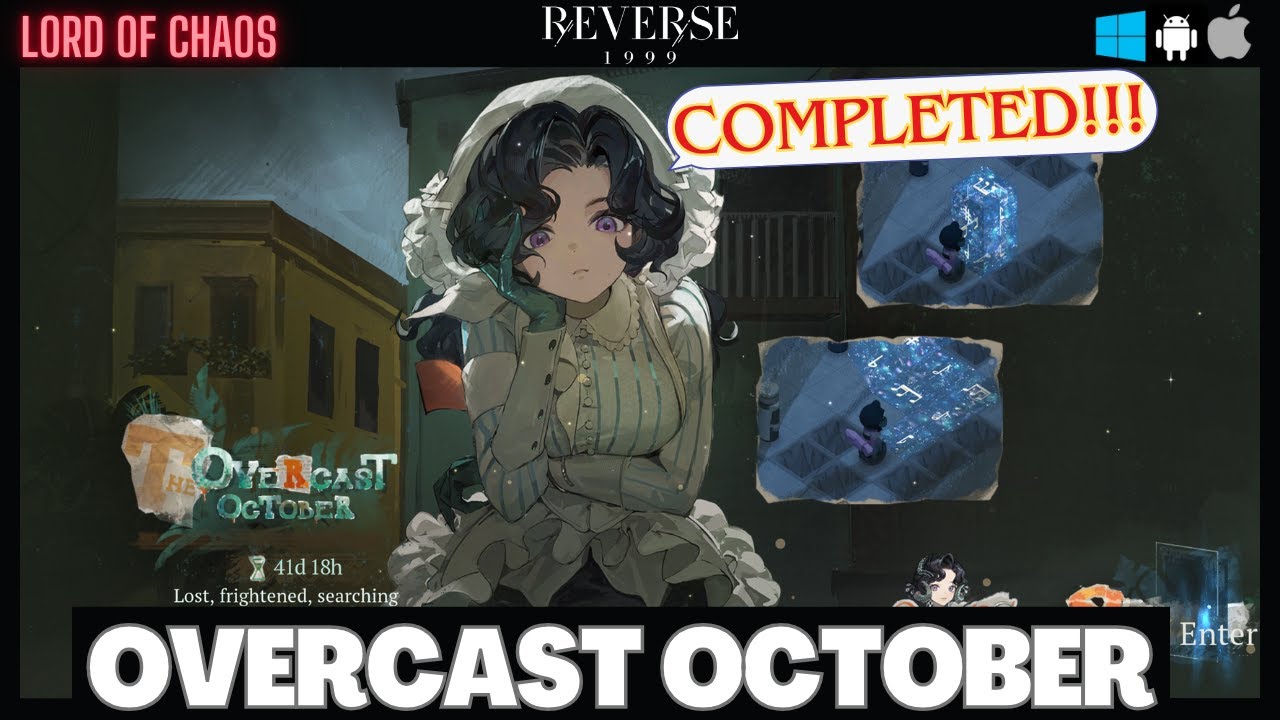 The Overcast October ANJO NALA Puzzle Quest | ALL REWARDS | FULL GUIDE | Reverse 1999