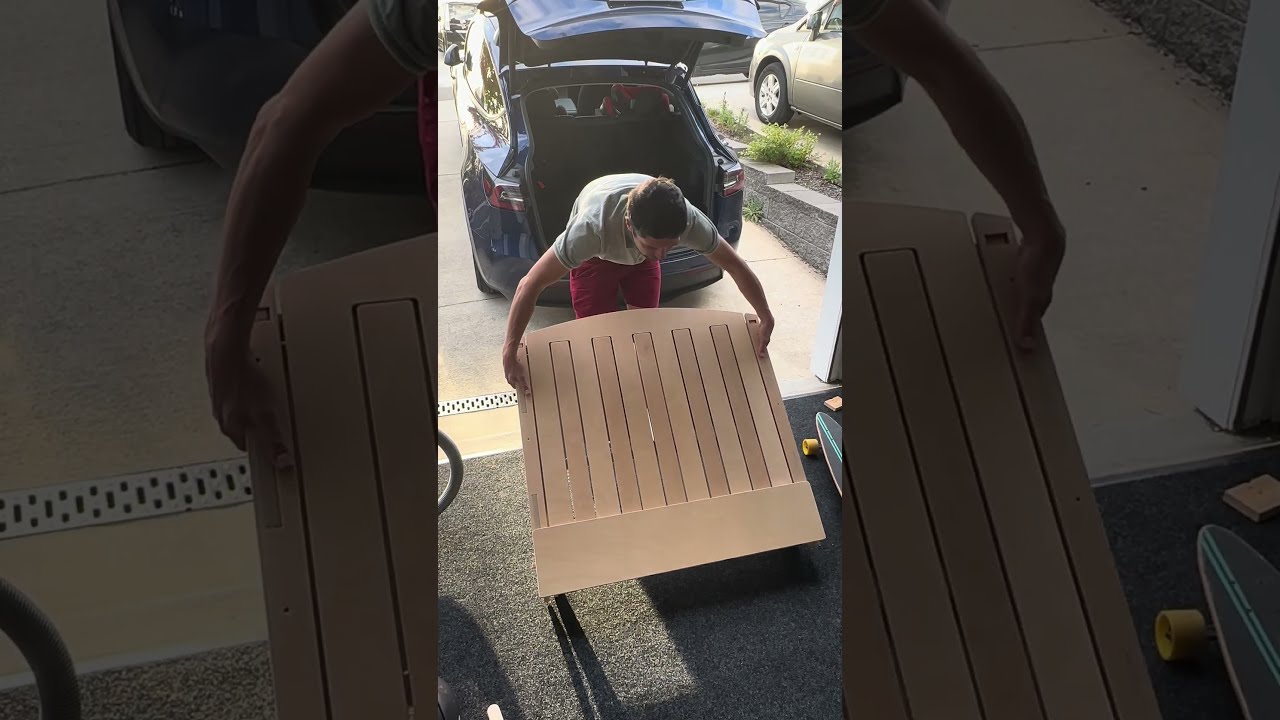 Easy to set up platform bed for Model Y 
