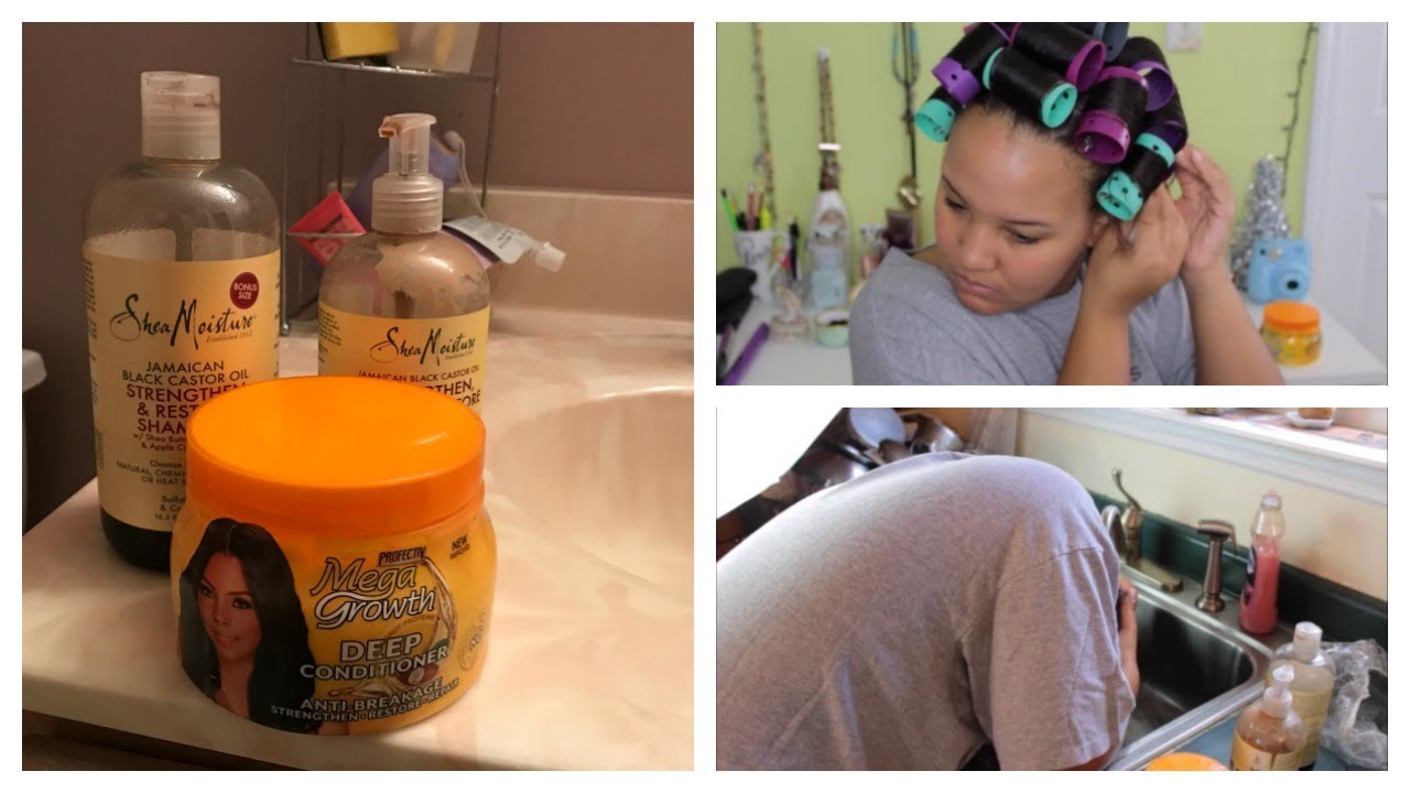 My Wash Day Routine for Relaxed Hair! | Jessica Noelle