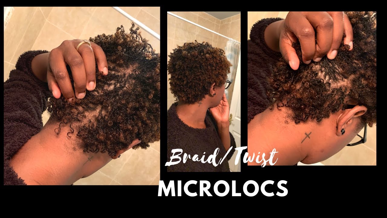 NO GRID DIY MICROLOCS INSTALL | BRAID LOCS | TWIST LOCS ON SHORT HAIR
