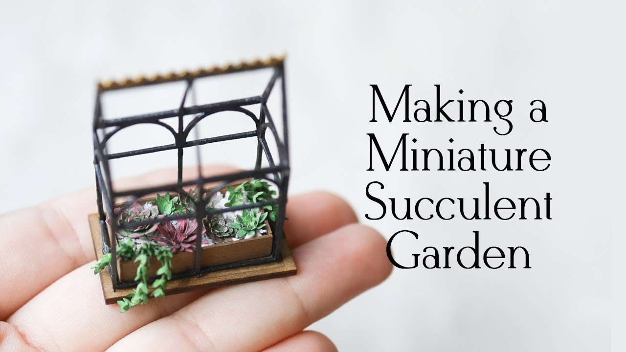Making a Miniature Paper Succulent Garden
