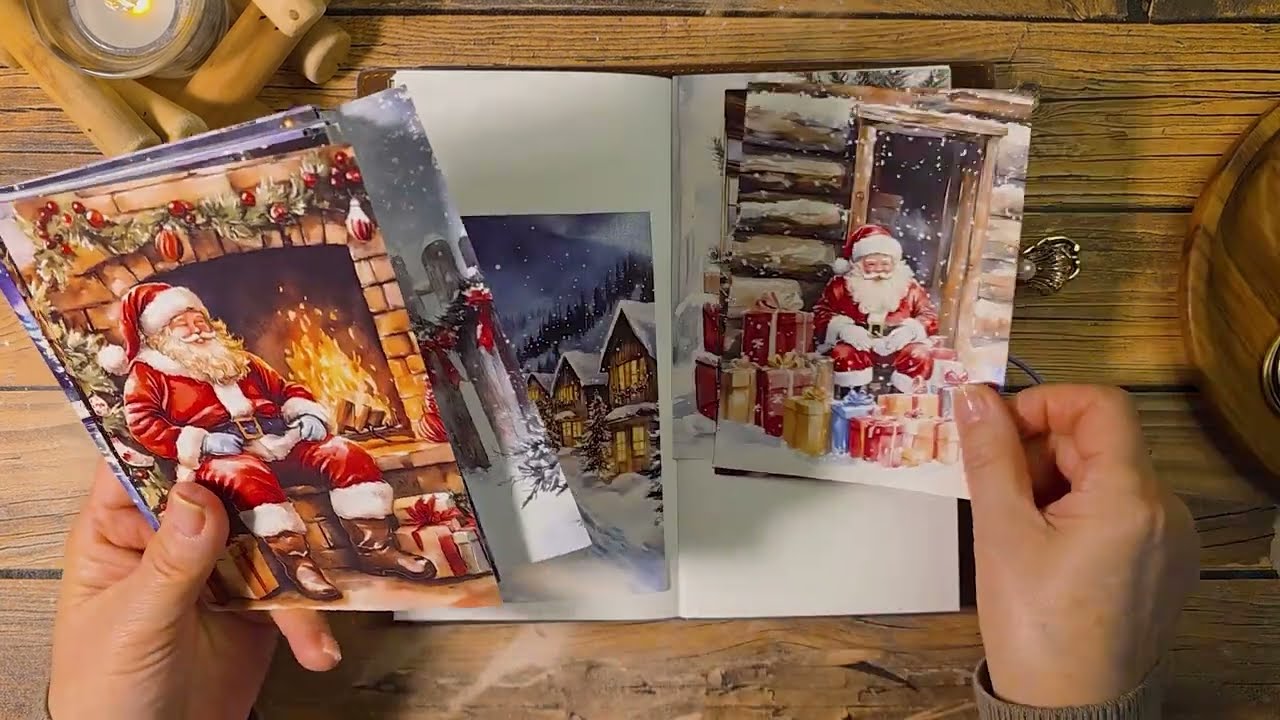 ASMR 🎄 메리크리스마스 🎁 Merry Christmas ｜다꾸 ｜ collage ｜Scrapbooking｜Art Journaling ｜コラージュ ｜
