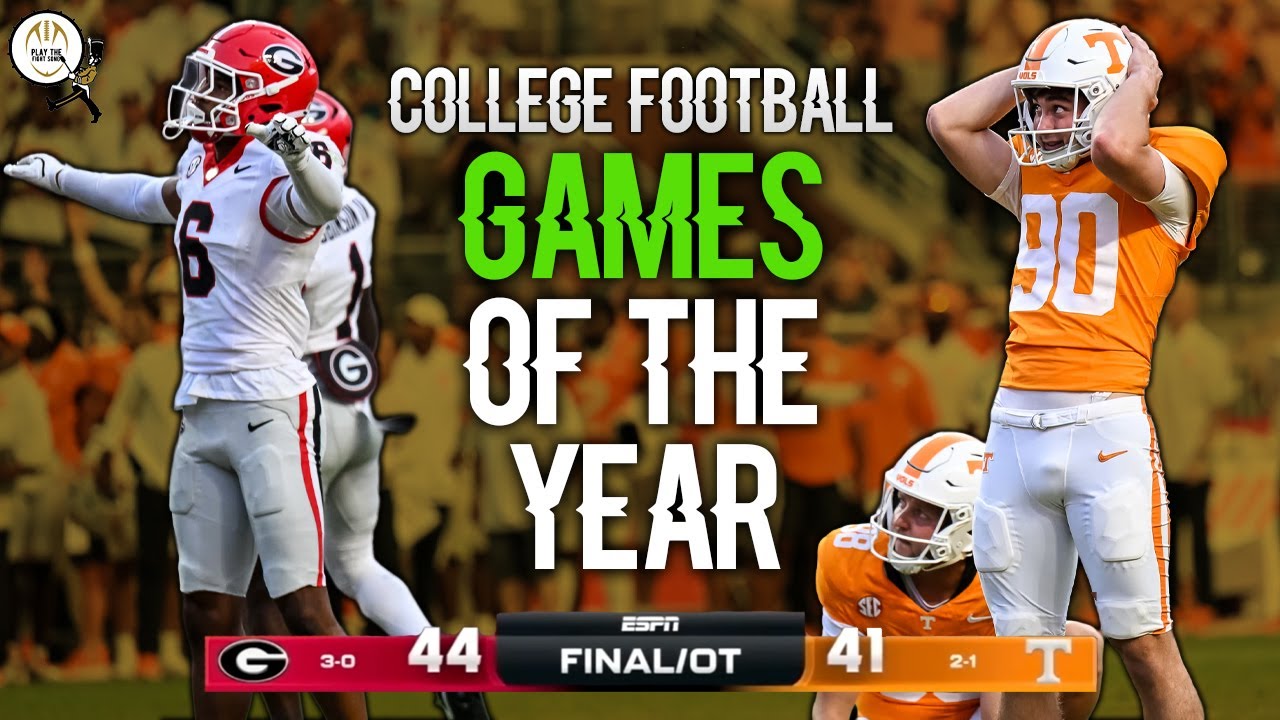 College Football Best Games of 2025!! 🔥
