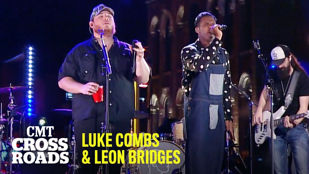 Luke Combs & Leon Bridges Perform “Beautiful Crazy