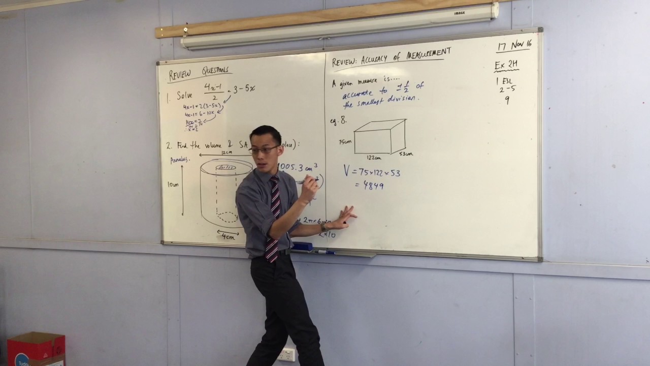 Review: Accuracy of Measurement (Defining and applying accuracy of measurement)
