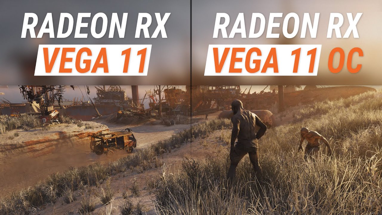 Radeon RX Vega 11 vs Radeon Vega 11 OC | 10 games | Full HD