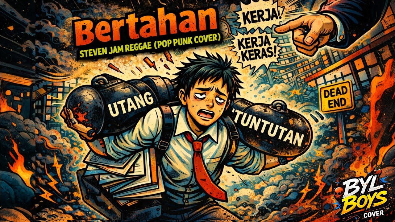 Bertahan - Steven Jam Feat Denny Monkey Boots Reggae(POP PUNK COVER) | BYL BOYS