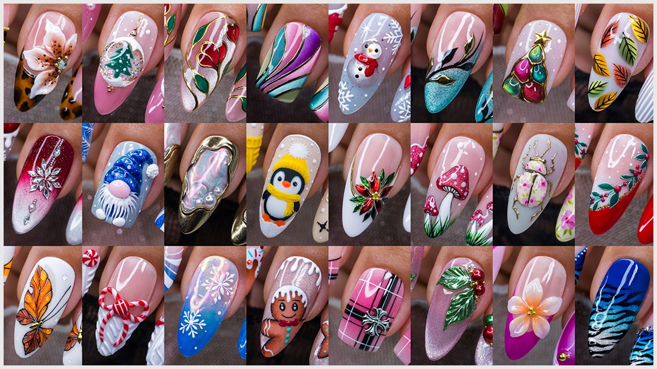 30+ Mix Holiday Nail Art Ideas | Best Tutorial Compilation