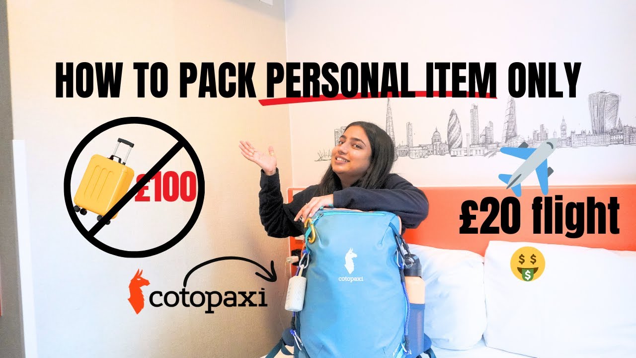 flying personal item only to cyprus! what's in my backpack | cotopaxi allpa 28L