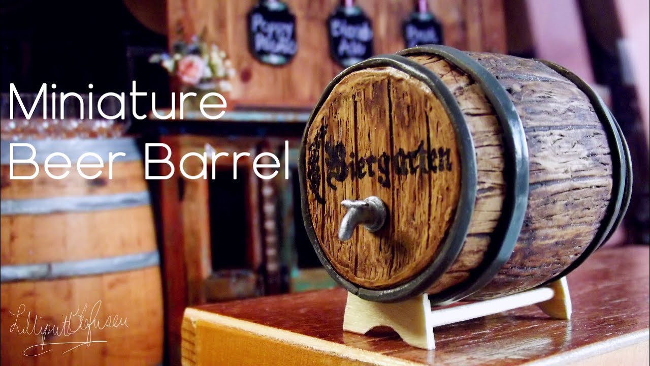 🍺 Miniature Beer Barrel - Polymer Clay Tutorial