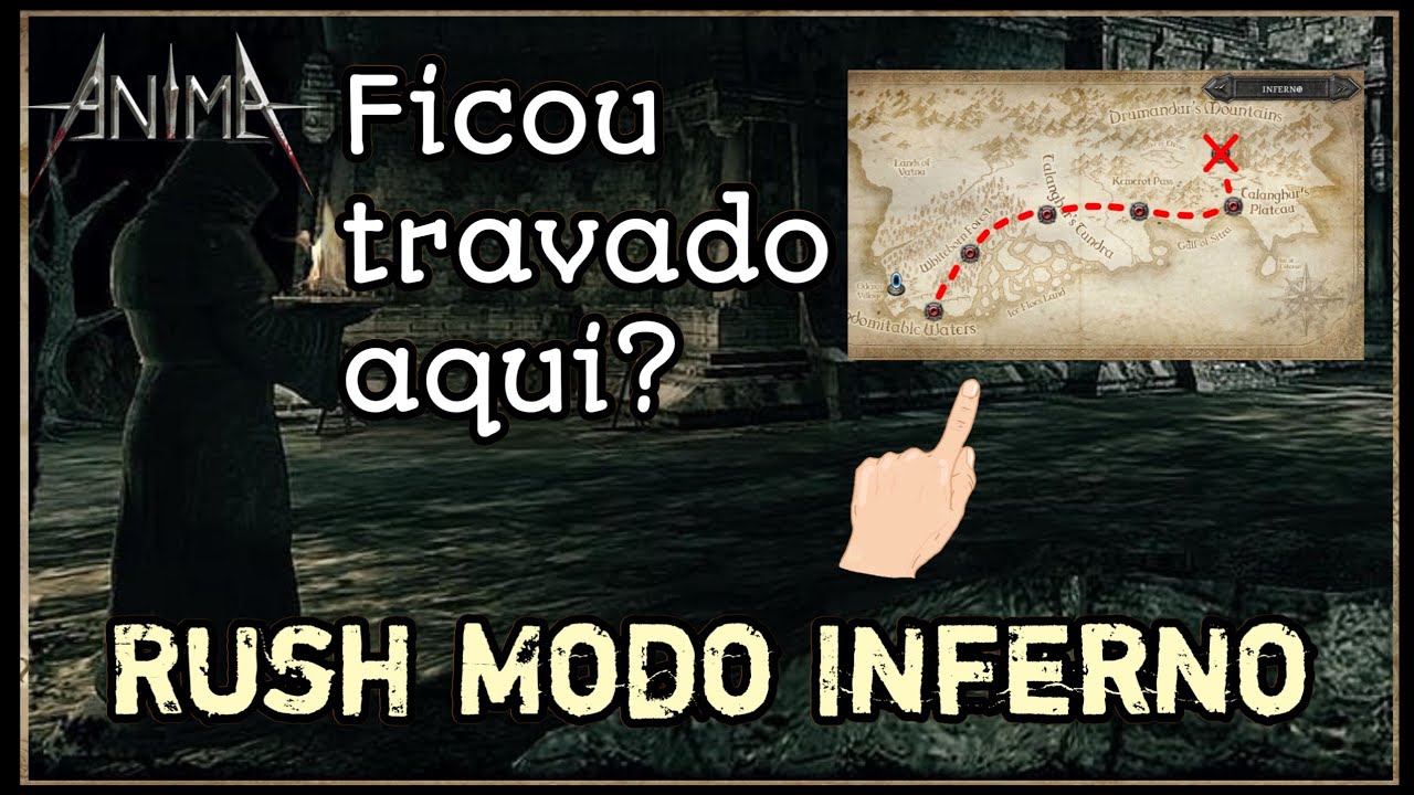 GUIA - ARQUEIRO #16 | Como concluir Modo Inferno na for&ccedil;a do &oacute;dio (Anima Arpg)