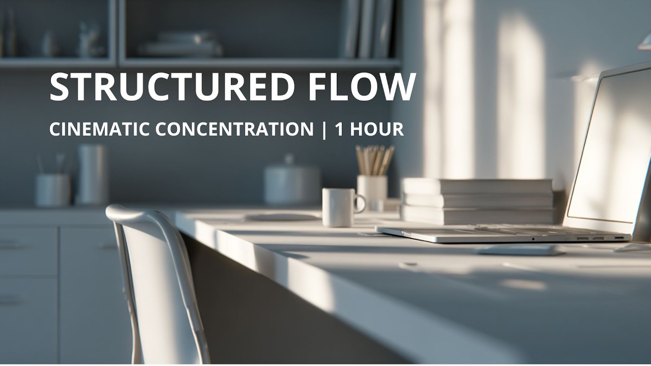 Structured Focus Music for Work & Study | Cinematic Concentration | 1 Hour