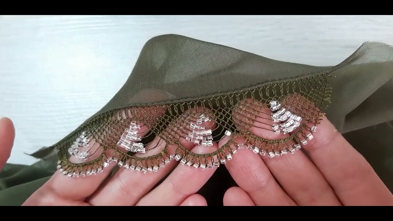 Sıralı ama asla sıradan değil beğeni rekoru kıran boncuklu oya