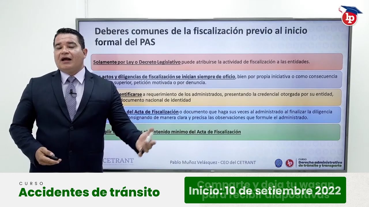 Clase gratuita: El procedimiento sancionador de transporte