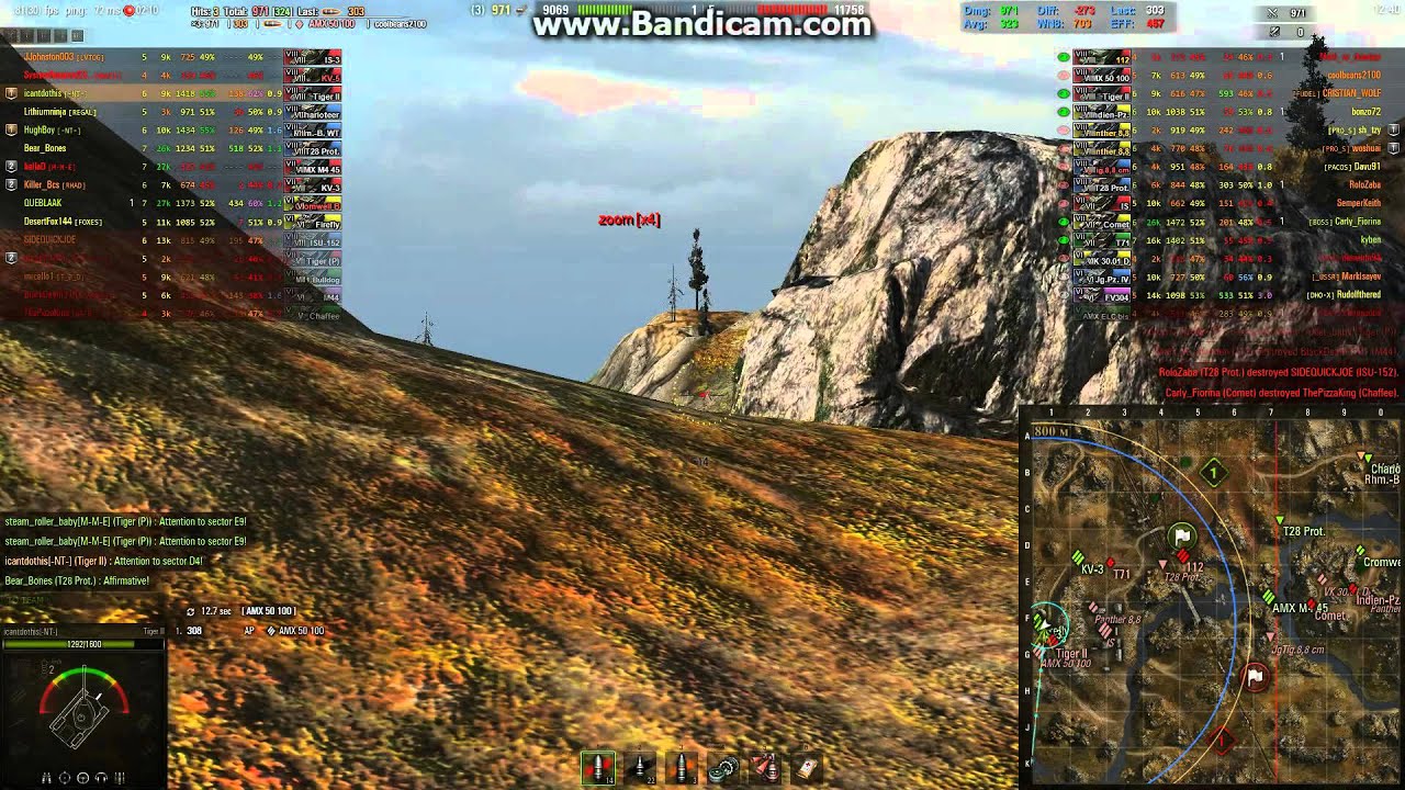 World of tanks (WOT), 9.10, German Tiger II, 1342 EXP, ACE