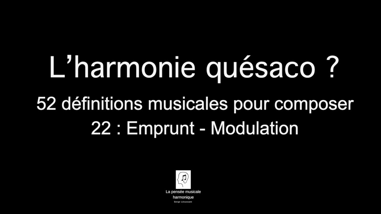 Emprunt - Modulation : définition 22