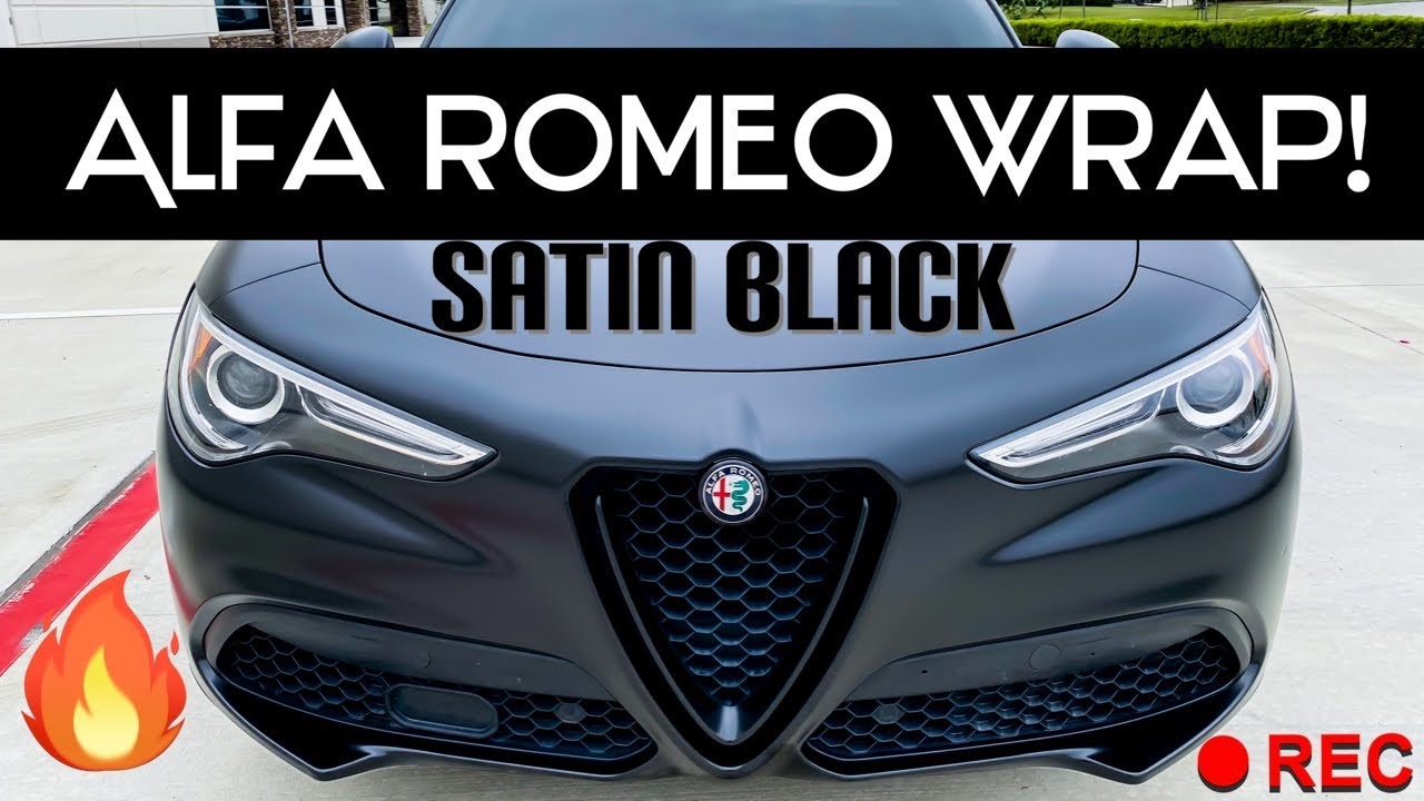 Alfa Romeo Stelvio Wrapped in Satin Black!