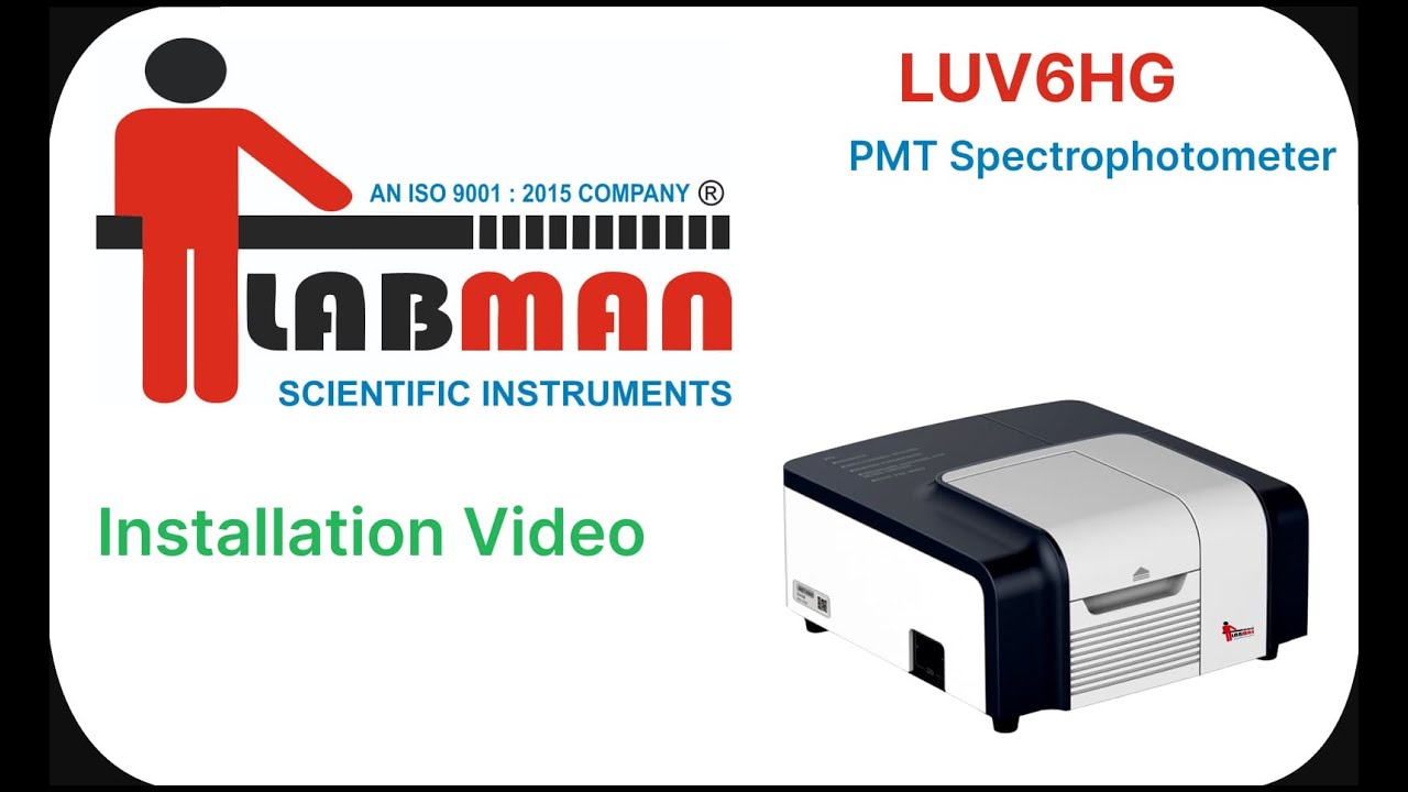 LUV6HG - Installation Video for PMT Spectrophotometer