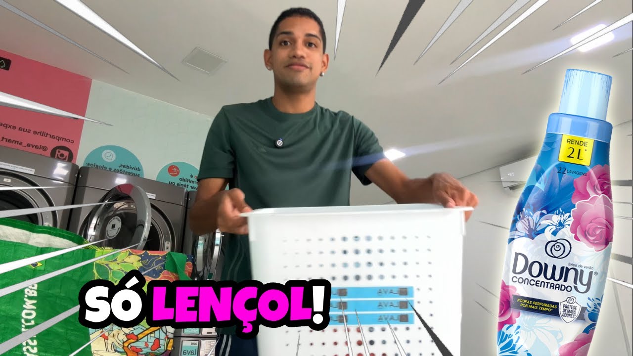 DIA DE LAVANDERIA! Hoje lavei só lençol e cobertas!