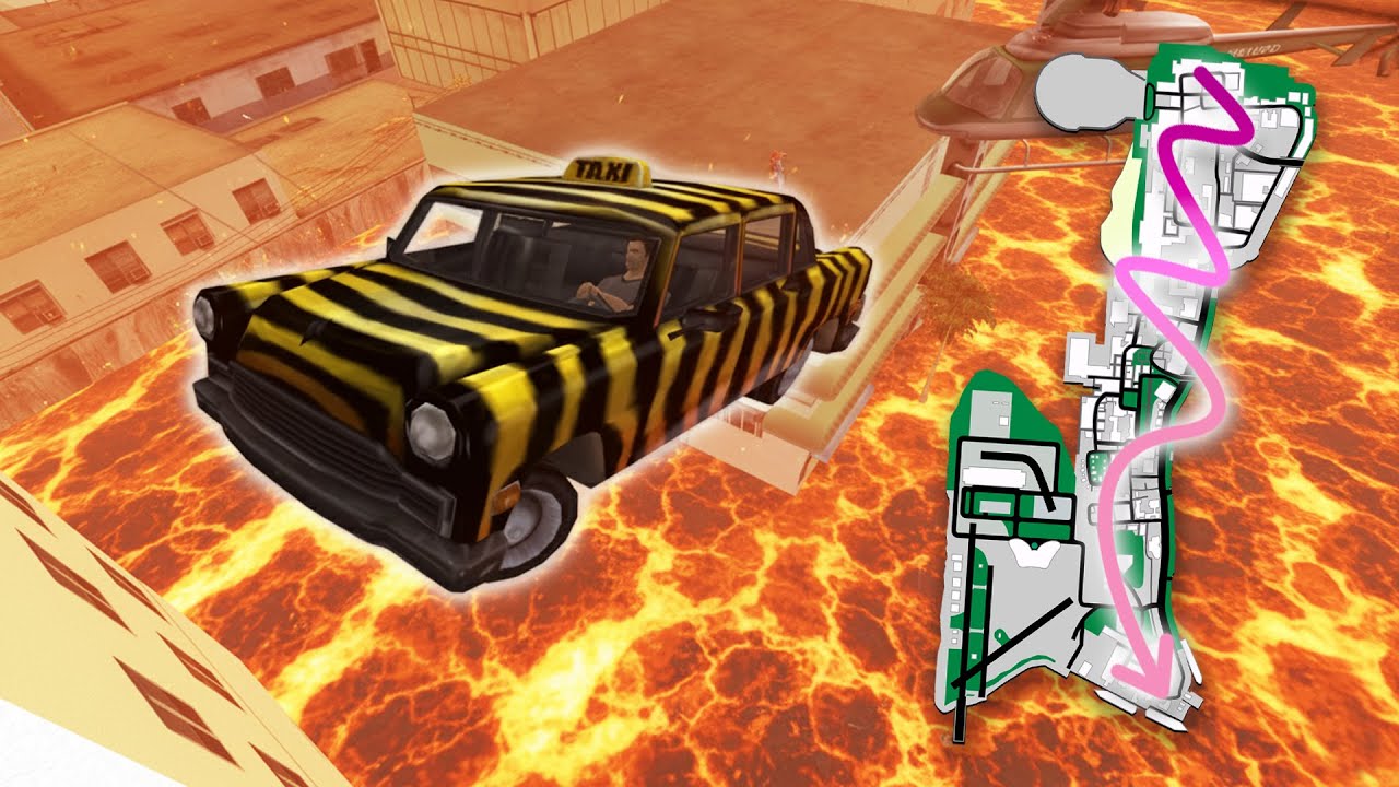 Can You Cross The GTA Vice City Map Without Touching The Ground?