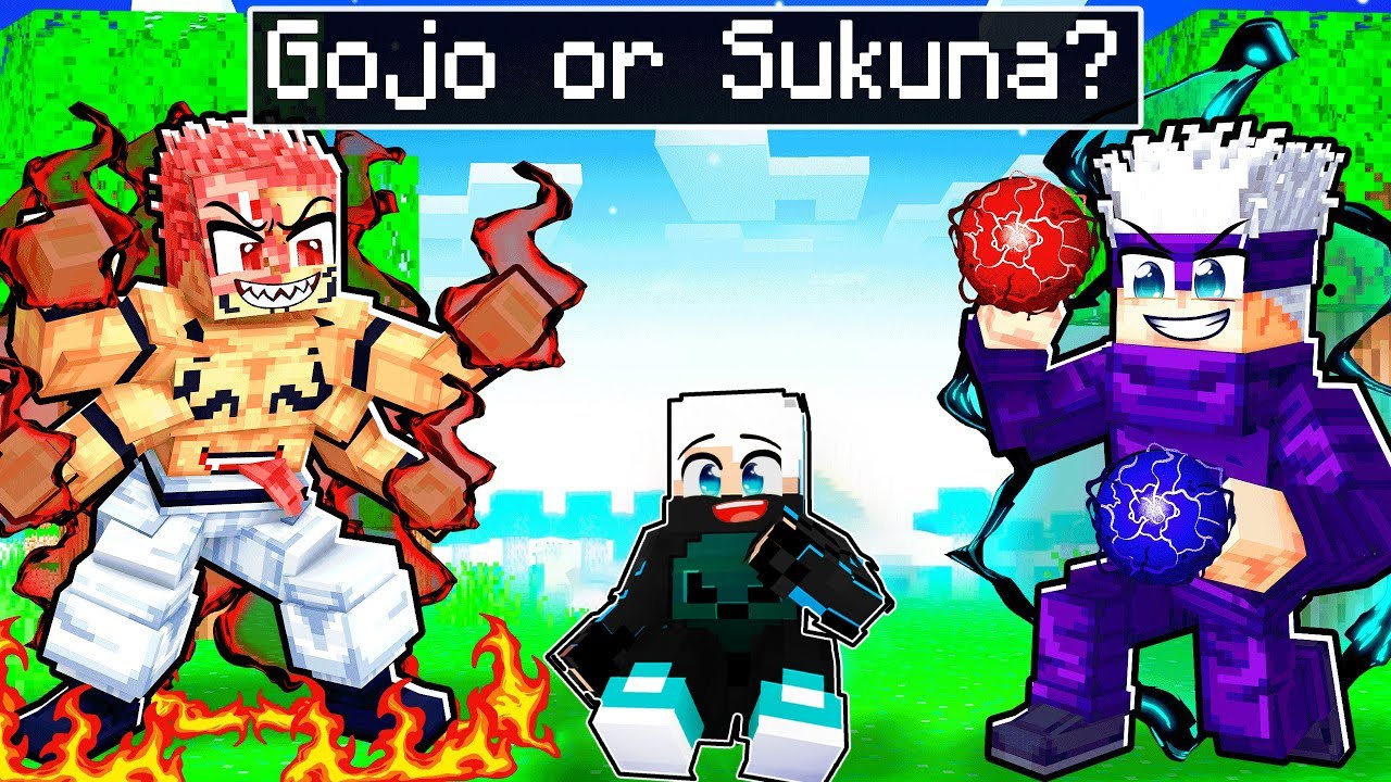 Adopted by GOJO or SUKUNA in Minecraft!
