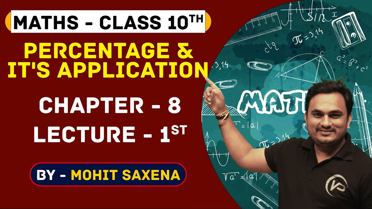 Percentage & It's Application  | Lecture 1st | Class10 | Mathematics | Mohit Sir | NIOS Vision Point
