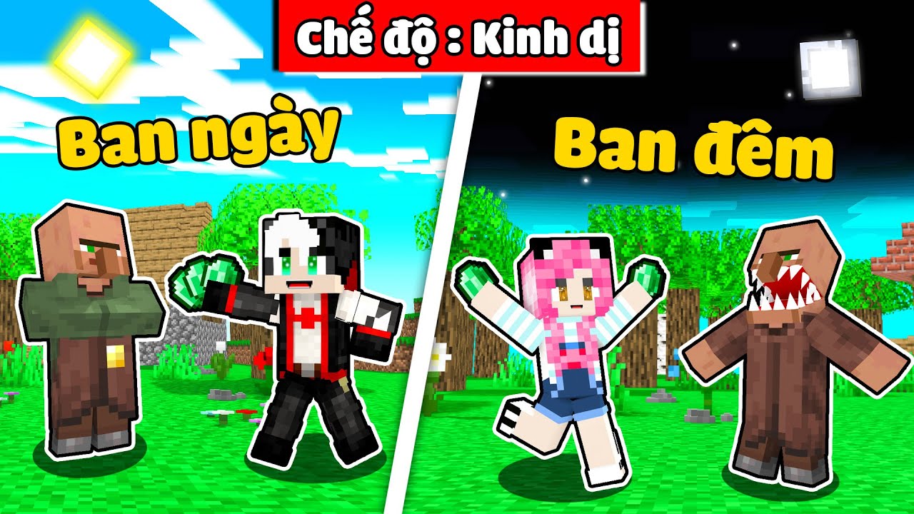 REDHOOD THỬ THÁCH 24GIỜ SINH TỒN MINECRAFT CHẾ ĐỘ KINH DỊ*MỀU KHÁM PHÁ NGÔI LÀNG BỊ NGUYỀN RỦA*RM TV