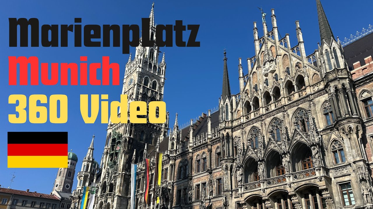🇩🇪 360 Video of The BEST Thing To Do in Munich! 😁 Take a Tour of Marienplatz, Munich, Germany 🇩🇪
