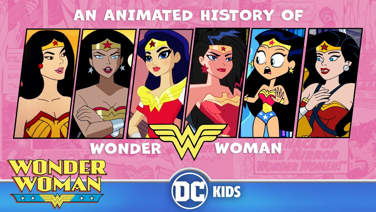 An Animated History of Wonder Woman | Wonder Woman Day | @dckids