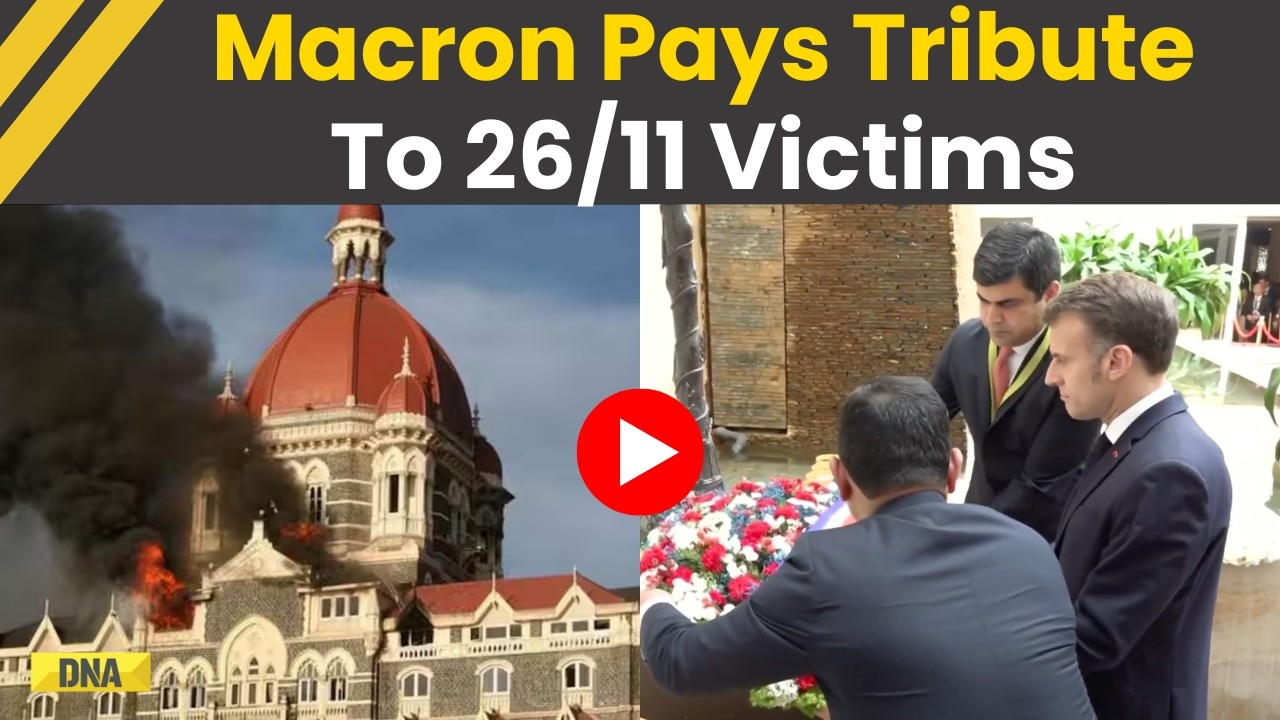 President Emmanuel Macron Pays Tribute To 26/11 Mumbai Attack Victims | France Stands With India