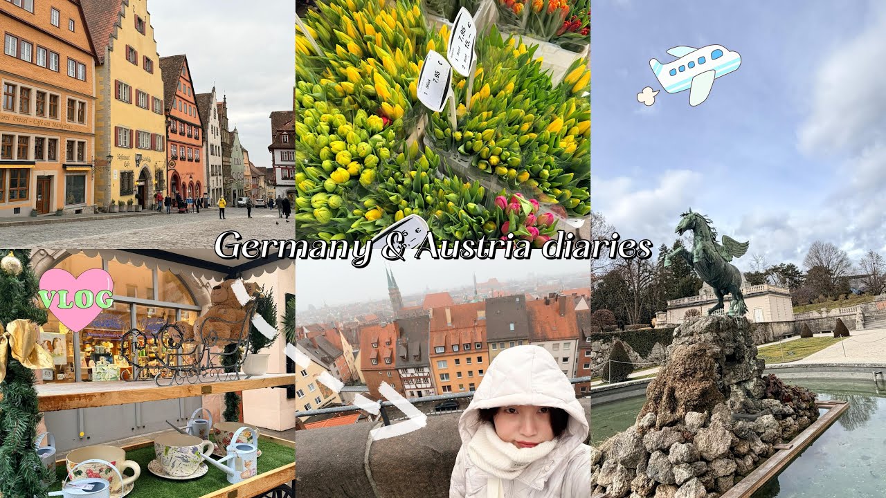 📍Germany | Austria diaries- 🤍 Medieval streets shops and castle dream 🏰🇩🇪🇦🇹🎠