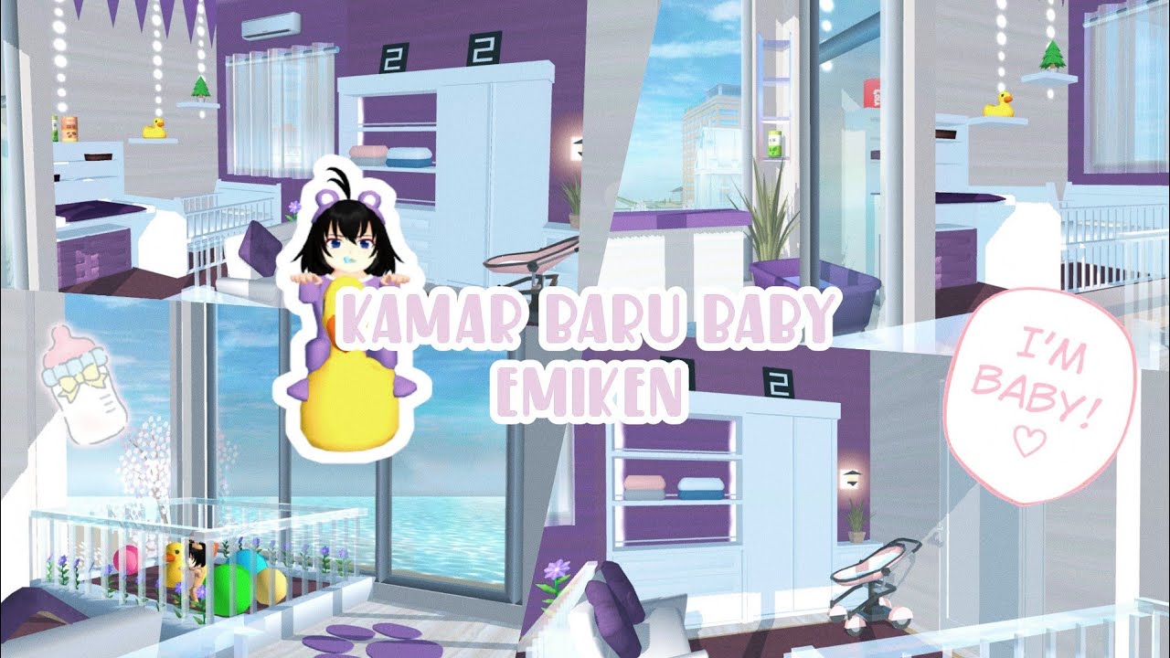 🌼RENOVASI KAMAR BARU BABY EMIKEN JADI CUTE || SAKURA SCHOOL SIMULATOR