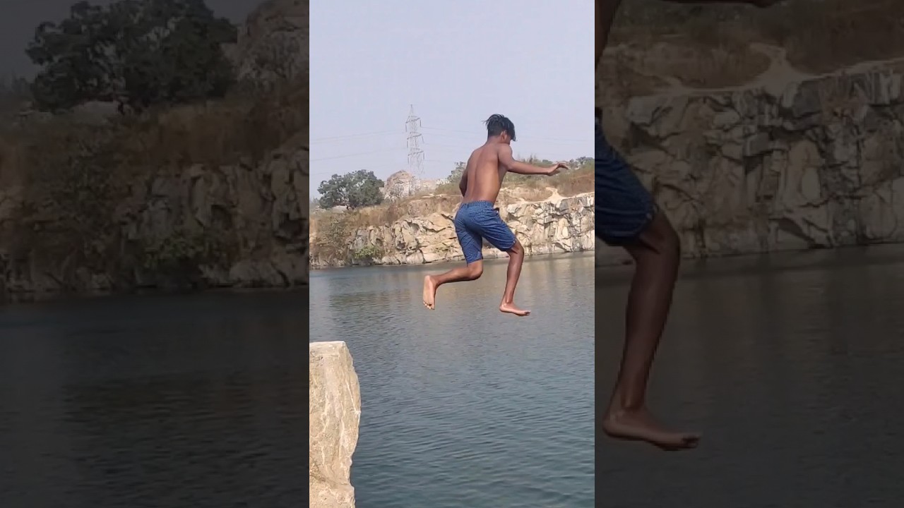 swimming in blue 💙 pond Ranchi
