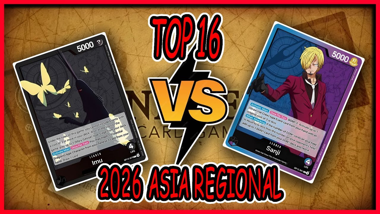 TOP 16 IMU vs UP SANJI | 2026 ONE PIECE CARD GAME ASIA REGIONAL