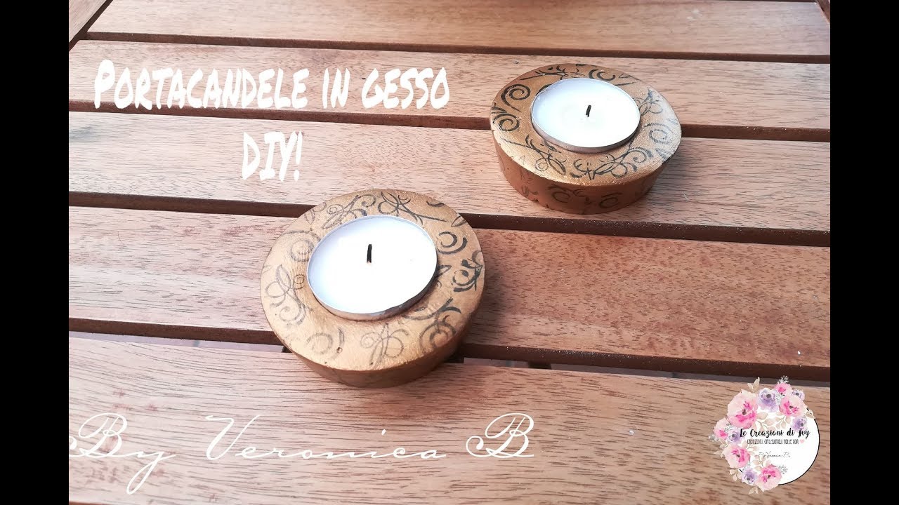 Portacandela in gesso DIY!