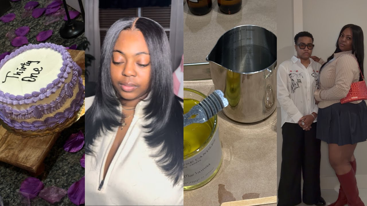 VLOG| v-day & b-day! ATL date night, girl maintenance, candle making, surprises, plus size fits &etc