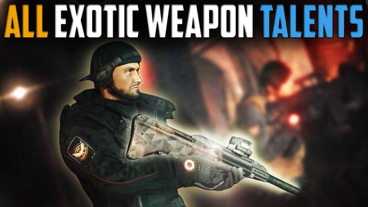 The Division | All New Named/Exotic Weapon Talents | Patch 1.6 PTS