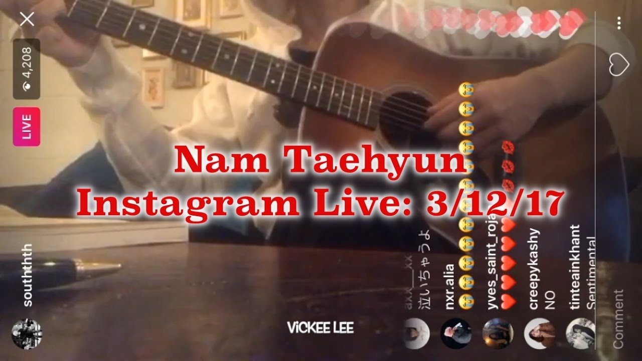 NAM TAEHYUN ~ Winner SENTIMENTAL Instagram LIVE
