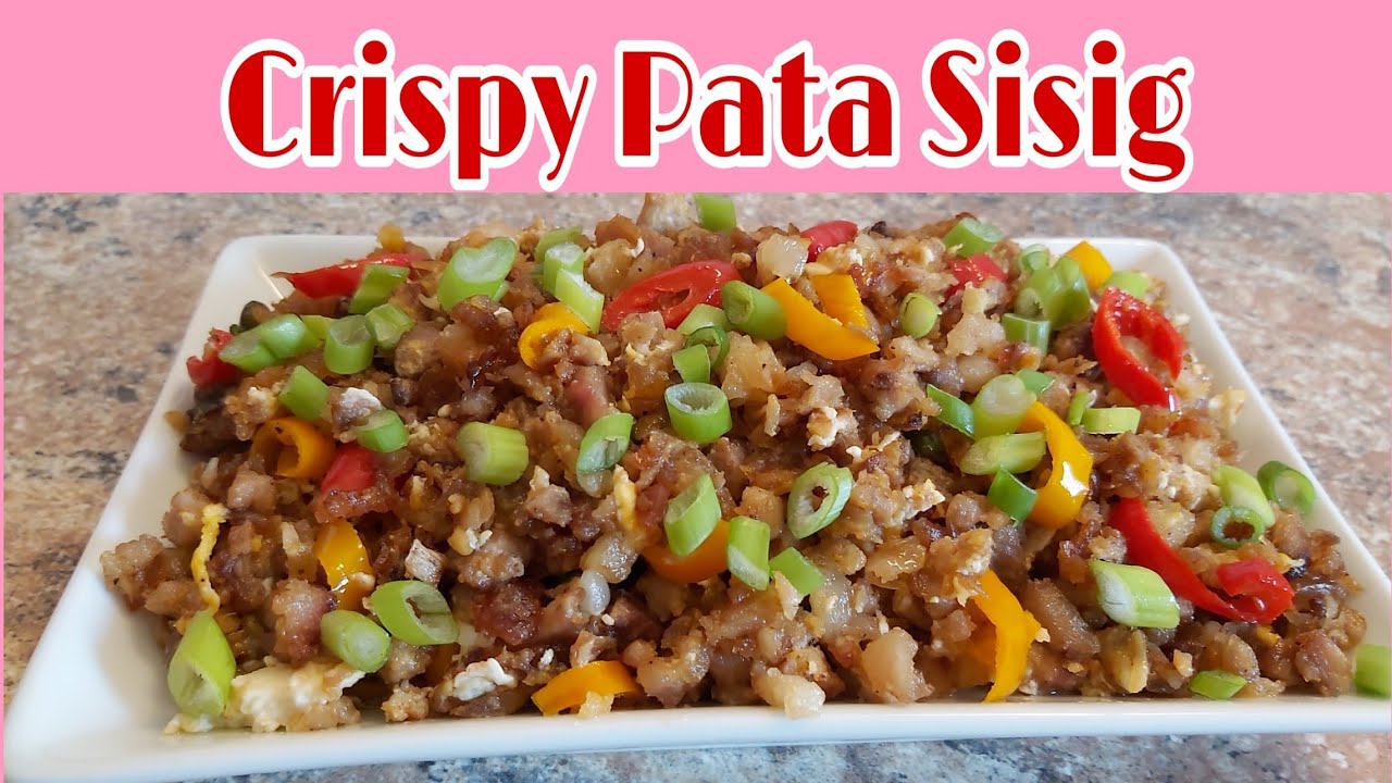 CRISPY PATA SISIG RECIPE /Keto friendly/Filipino food/ Lutong Bahay || Alma's Kitchen Trebbin