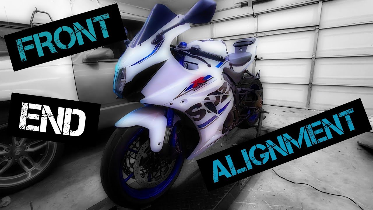 Motorcycle front wheel alignment