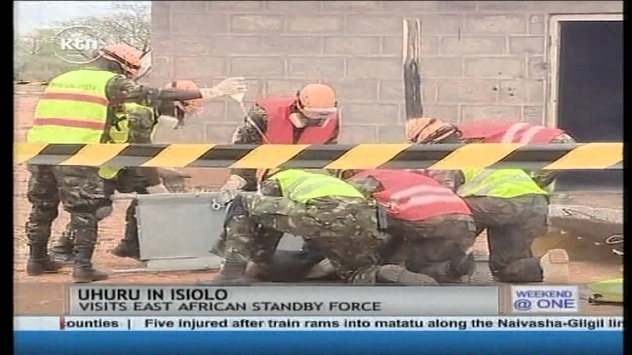 President Uhuru Kenyatta visits Isiolo dressed in full military regalia
