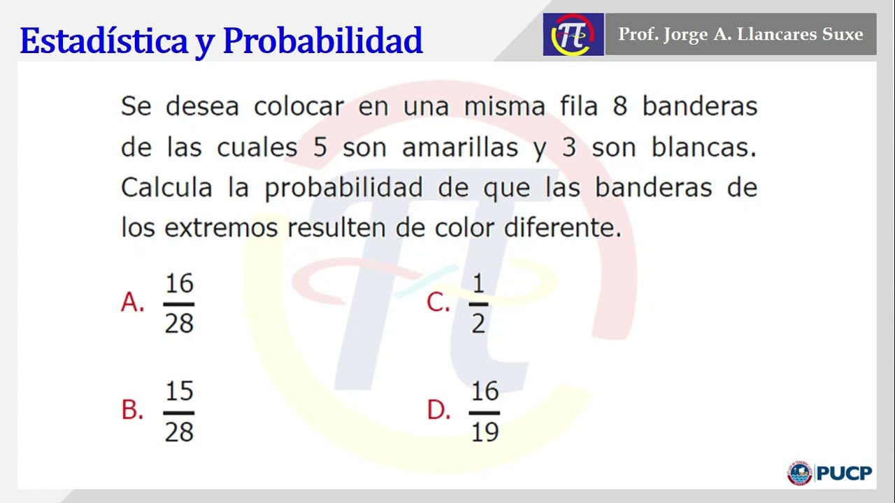 Pregunta tipo admisi&oacute;n PUCP - Estad&iacute;stica y Probabilidad