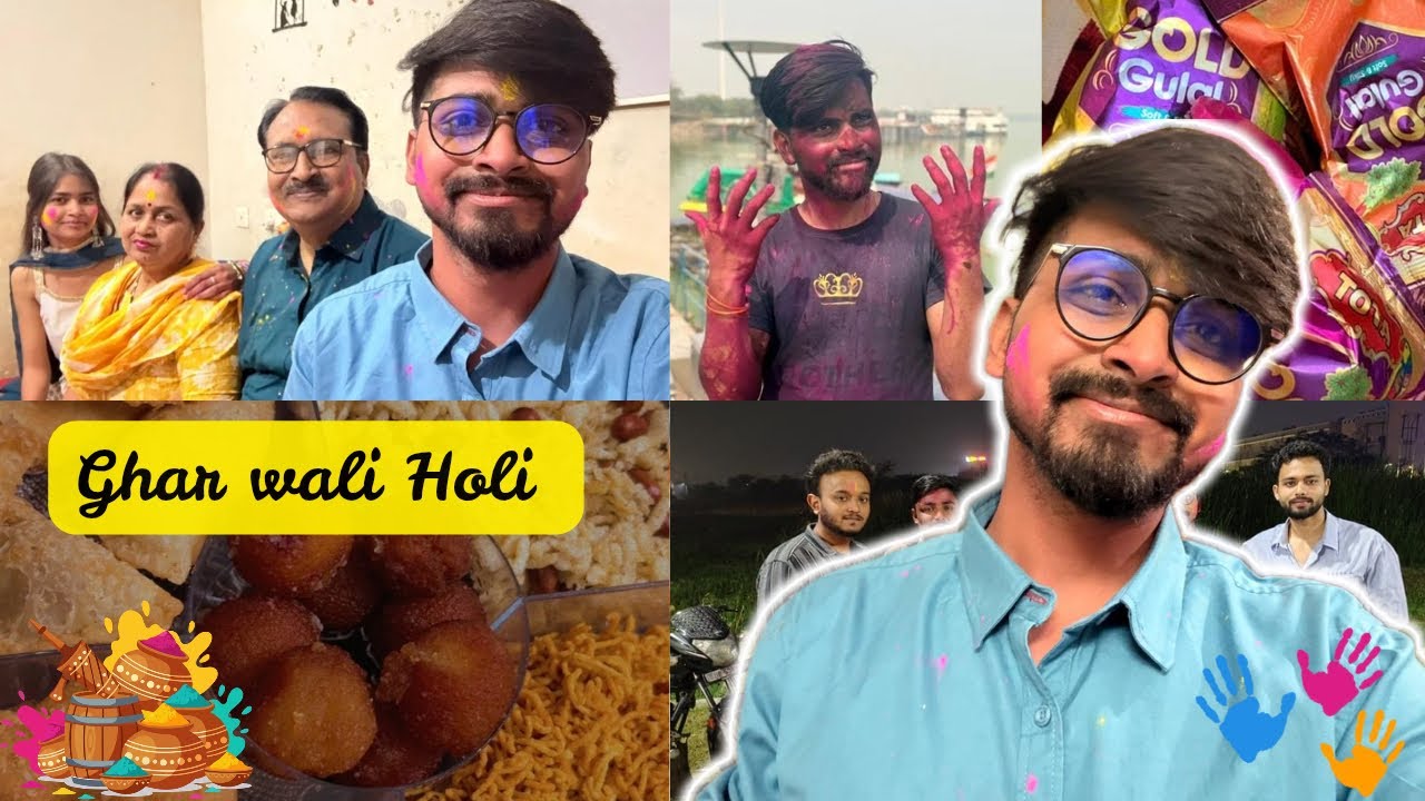 HOLI CELEBRATION WITH FAMILY AND FRIENDS🫟🙂‍↔️