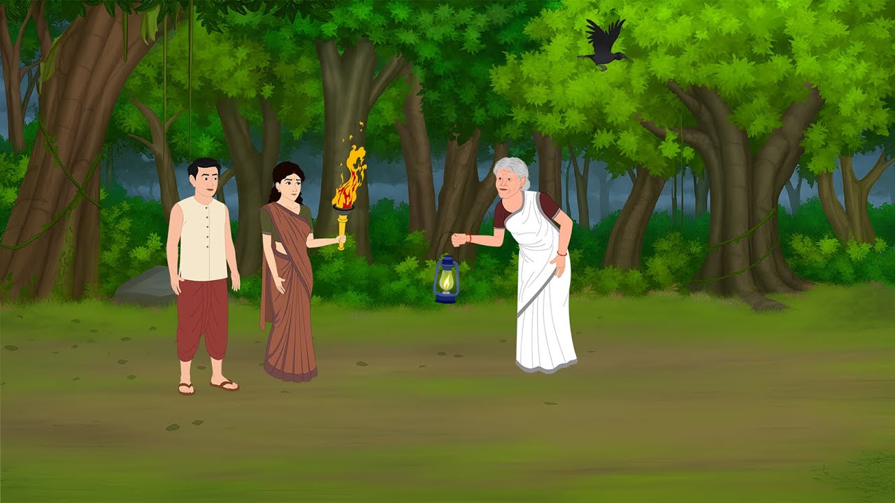 विधवा माँ और उसके दो जुड़वा बच्चे | Hindi cartoon | Hindi story | emotional stories | moral story