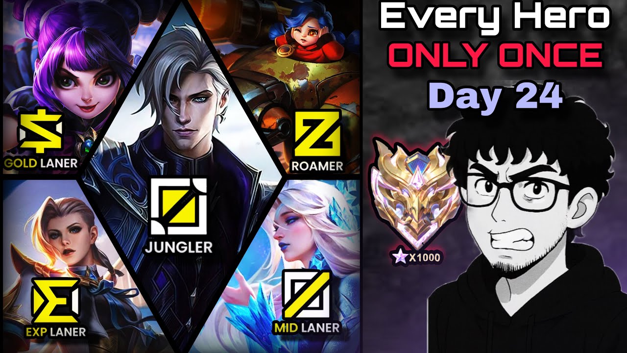 Playing Every Hero Only ONCE in SOLO RANK Day 24